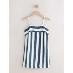 Next Robe d'été mini à bretelles repliables bleu FR 50 Petite (EU 48 P)