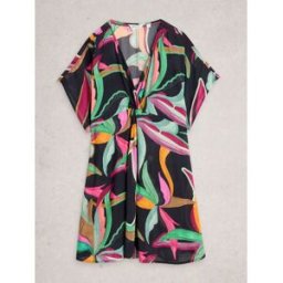 White Stuff White Stuff Mini Cleo Cover-Up Kimono Noir XL (FR 50-52)