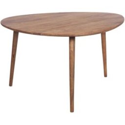 Bois & Chiffons - Table de repas losange en manguier massif marron - 136x132x75 cm OS