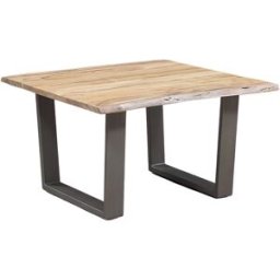 Bois & Chiffons - Table basse carrée bois acacia forest brut - 80x80x46 cm OS