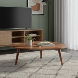 Bois & Chiffons - Table basse losange 117X105X40 en manguier massif Marron - 117x105x40 cm OS