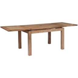 Bois & Chiffons - Table rectangulaire à rallonges acacia gordon marron - 130x90x78 cm OS