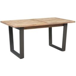 Bois & Chiffons - Table de repas extensible Acacia Forest Brut - 160x90x76 cm OS