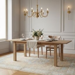 Bois & Chiffons - Table Repas Rect All Acacia Urban beige - 160x90x76 cm OS