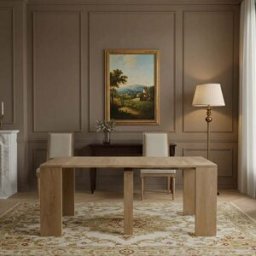 Bois & Chiffons - Console extensible naturelle Acacia Katan II nature/multicolore - 90x45x76 cm OS
