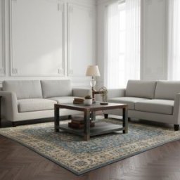 Bois & Chiffons - Table basse carrée 80 cm Manguier Pushkar Naturel - 80x80x45 cm OS