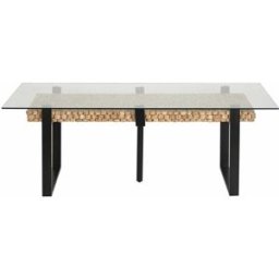 Bois & Chiffons - Table rectangulaire acacia sirin marron - 220x100x76 cm OS