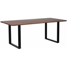 Bois & Chiffons - Table à manger rectangulaire manguier kfir naturel ciré - 200x100x76 cm OS