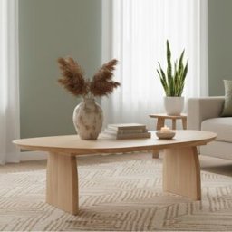 Bois & Chiffons - Table basse Ariel II beige - 124x70x38 cm OS