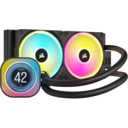 Kit Watercooling AIO Corsair iCue Link H100i LCD RGB - 240mm (Noir)