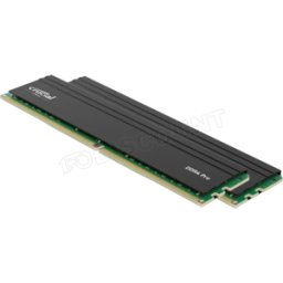Kit Barrettes mémoire 32Go (2x16Go) DIMM DDR4 Crucial Pro 3200Mhz (Noir)