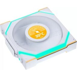 Lian-Li Ventilateur de boitier Lian Li Uni Fan SL Wireless LCD Reverse RGB - 12cm (Blanc)