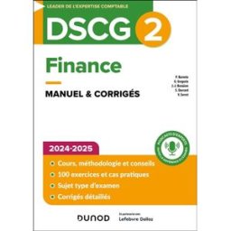 DSCG 2, finance : manuel & corrigés : 2024-2025 barneto, pascal Dunod