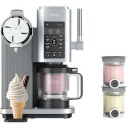 Machine à glaces et glaces à l'italienne 13-en-1 Ninja CREAMi Scoop &Swirl Argent platine NC701EU par SharkNinja
