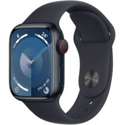 Apple Watch Series 9 41 Mm Numérique 352 X 430 Pixels Écran Tactile 4g Noir Wifi Gps (satellite)