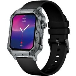 Nilox Nxswtrailwatch Smartwatche Et Montre De Sport 4,85 Cm (1.91") Numérique 320 X 385 Pixels Écran Tactile Acier Inox