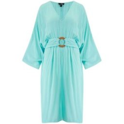 Pour Moi Pour Moi Crinkle O-Ring Midi Beach Kaftan bleu FR 46 (EU 44)