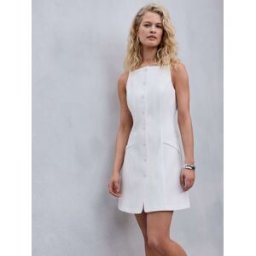Next Robe mini sans manches boutonnée pâle FR 42 (EU 40)