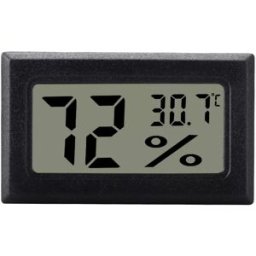 INF Mini Hygromètre / Thermomètre LCD Gris