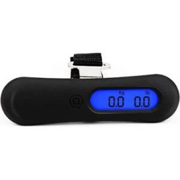 INF Balance à bagages portable compatible with Digital Handheld Luggage Scale, double affichage LCD kg et lb, avertissement