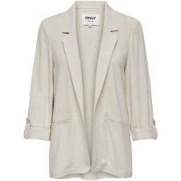 ONLY ONLY Linen Blend Open Blazer crème FR 44 (EU 42)