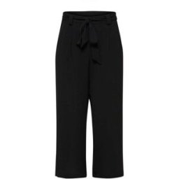 ONLY ONLY Culotte Palazzo Trousers With Belt Noir FR 44 (EU 42)