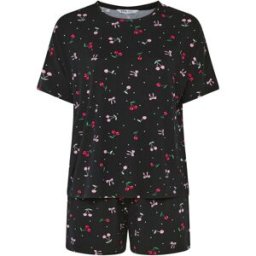 Yours Curve Yours Curve Soft Touch Top & Shorts Pyjamas Set Noir FR 44-46 (EU 42-44)