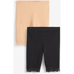 Next Anti-Chafe en coton mélangé Shorts 2 Lot Noir FR 44 (EU 42)