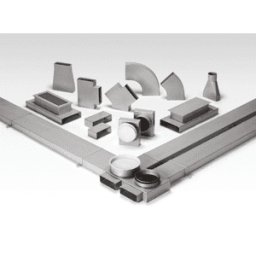 Helios FK-SD 200 Conduit plat - Silencieux 780x320x50, Acier galvanisé - 02946