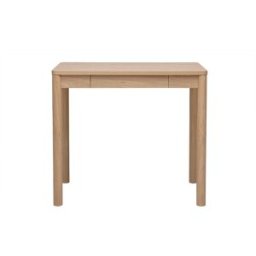 Miliboo Table de bar avec rangement finition bois clair chêne L100 cm IZZIE