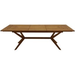Miliboo Table de jardin extensible rallonges intégrées en bois massif L180-240 cm SANTO