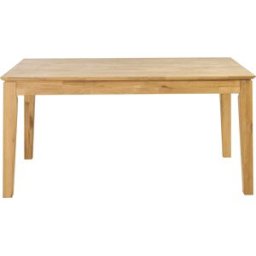 Miliboo Table à manger extensible rectangulaire en bois clair chêne massif L160-220 cm YULIA