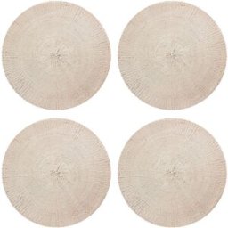 Floorart - 4 Sets de table ronds osier multicolores - D.40 cm OS