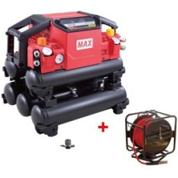 Lot MAX AKHL1320EX Compresseur 34 bars 5 cuves avec enrouleur et ZT99998