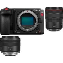 Canon EOS C50 + RF 24-105 mm f/4 + RF 35 mm f/1,8