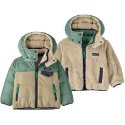 Veste PATAGONIA Baby Reversible Tribbles Hoody (Wheathered stone) Bébé 3T