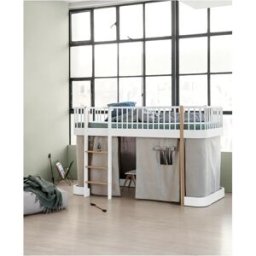 Oliver Furniture Rideau cabane pour lit mezzanine mi-haut/lit superposé Wood Original 138 cm Naturel taille unique
