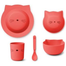 Liewood Set vaisselle Joana en PLA - set de 4 Rouge taille unique