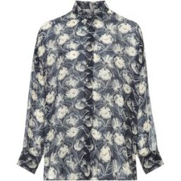 Sacrécoeur Chemise Oversize Macha Flower Bleu marine L