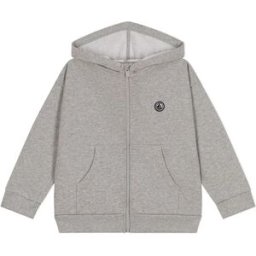 Petit Bateau Sweat Capuche Gris chiné 4 ans