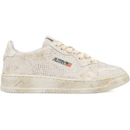 Autry Baskets Medalist Low Strass Crème 39