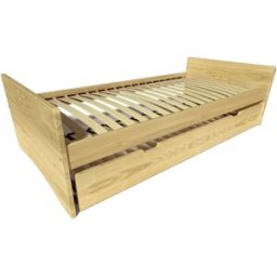 ABC MEUBLES Lit gigogne 80x190 ABC pin massif - Miel