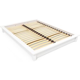 ABC MEUBLES Lit futon Solido 160x200 en bois massif - Blanc