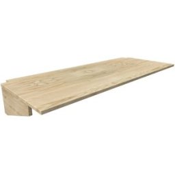 ABC MEUBLES Bureau tablette 120cm en bois pour lit mezzanine - Vernis Naturel