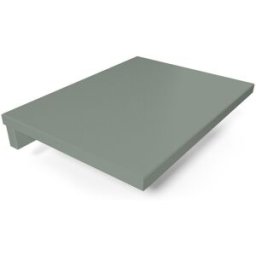 ABC MEUBLES Table de chevet suspendue bois - Gris