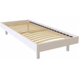ABC MEUBLES Sommier à lattes 90x200 bois Kit Noé - Blanc