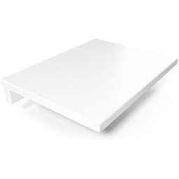 ABC MEUBLES Table de chevet suspendue bois - Blanc