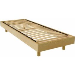 ABC MEUBLES Sommier à lattes 70x190 bois Kit France - Miel