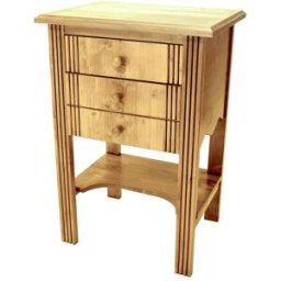 ABC MEUBLES Console Hall d'entrée bois + tiroirs - Miel antiquaire