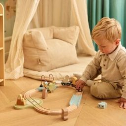 Jollein Set de train en bois Jollies